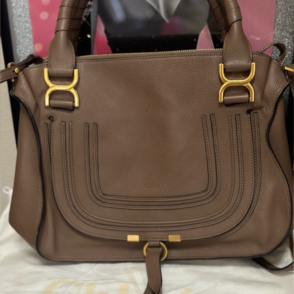 Chloe Marcie Medium Brown satchel